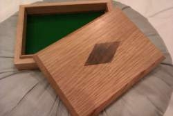 Oak Jewellery Box with Walnut Inlay