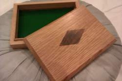  Oak Jewellery Box with Walnut Inlay