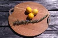 430mm French oak pizza platter